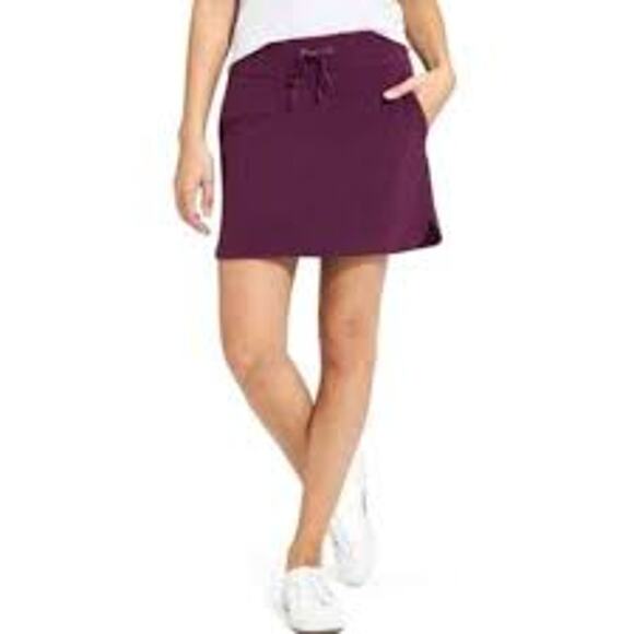 Athleta Midtown Skort Wild Bloom Purple Elastic Waist Athleisure Women 2 - Picture 1 of 10